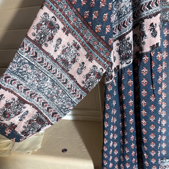 Knox Rose Lightweight Kimono Boho Cardigan Cover Up - Picture 3 of 10